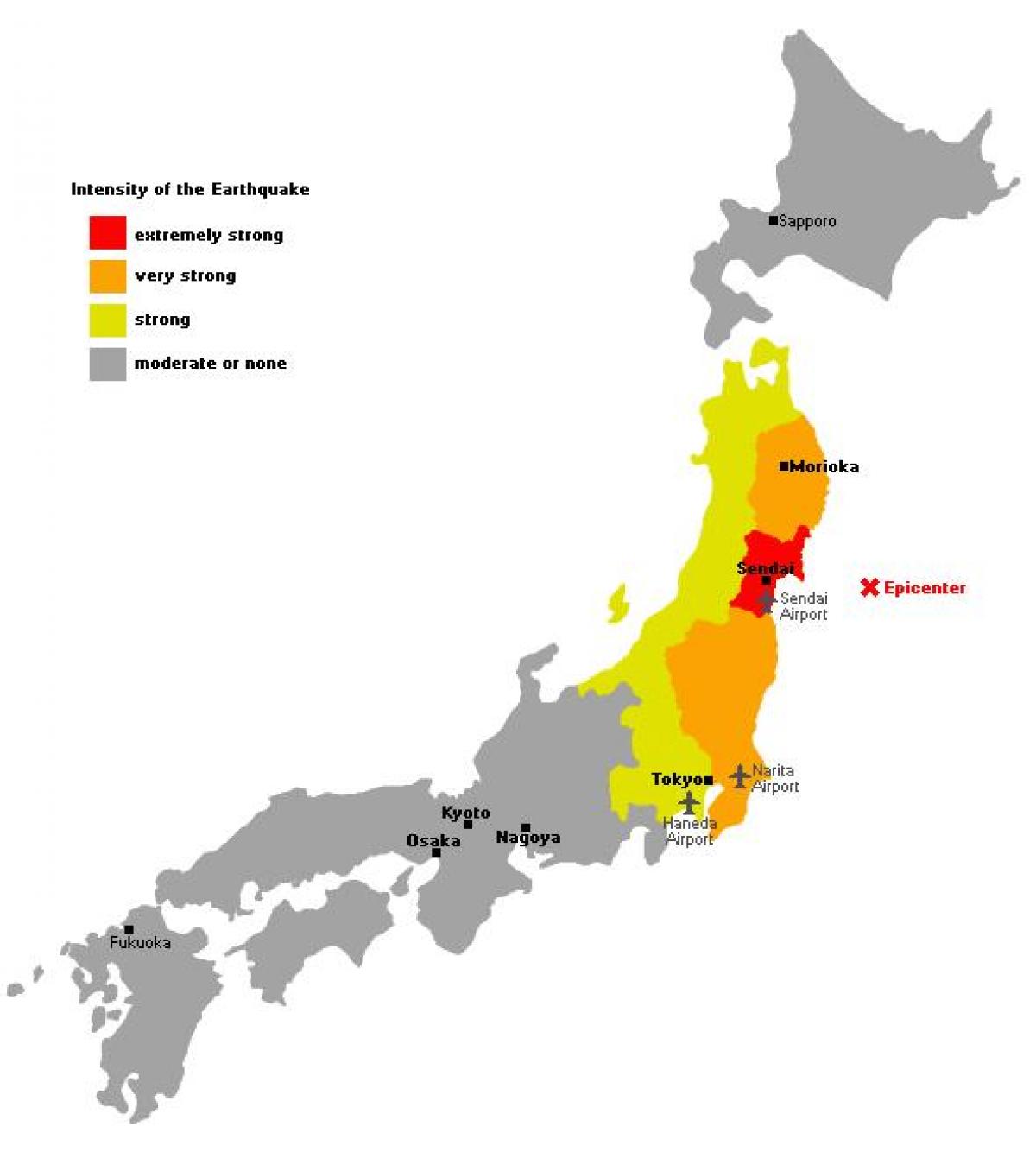 mapu japonska tsunami