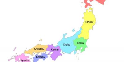 Prefektúra mapu japonska