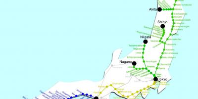 Japonsko mapu vlak