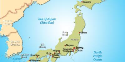 Japonsko na mape